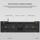 Teclado USB con Cable de 105 Teclas. Teclado Alámbrico Slim USB 2.0 Plug & Play para PC y Laptop. Color negro.