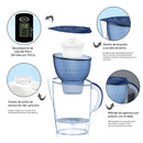 Jarra  con Filtro de agua de 3.5L con sistema carbón activado. Jarra Purificadora para Cocina.