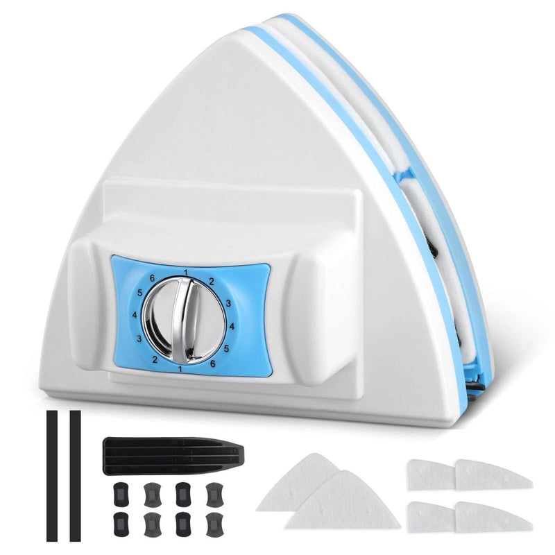 Limpiador de ventanas magnético profesional de doble cara. Ideal para vidrios entre 3-30mm de grosor.