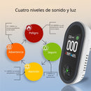 Detector alarma De Gas, Monóxido De Carbono, Temperatura Y Humedad 4-En-1 Con Pantalla Digital De Plástico ABS Antiflama