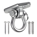 Gancho Para Hamaca, Columpio Y Sacos De Boxeo En Acero Inoxidable (70x40mm) Con Tornillos Para Madera Y Concreto Soporte De Suspensión. Perno Para Sillas Colgantes.(1 Und)