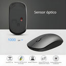 Mouse Inalámbrico Ergonómico 2.4G Con Diseño Compacto, Sensor Óptico De 1000 DPI, Compatible Con Laptops Y Computadoras. (Usa 1 Batería AA No Incluida) Color Negro.