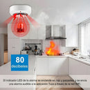 Detector de Humo APP Smart WiFi 80dB  Compatible con App Tuya no incluye Baterías. Alarma contra Incendios