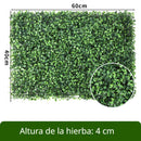 Follaje Artificial De Plástico (60 x 40 Cm) De 4 Cm De Altura Para Jardín Vertical, Muro Verde, Decoración Interior Y Exterior.