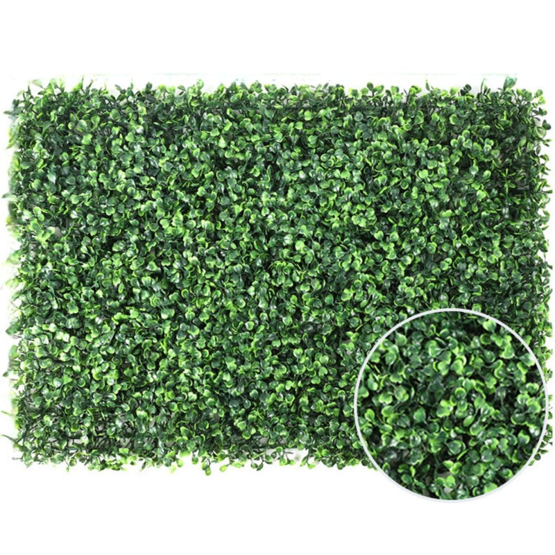 Follaje Artificial De Plástico (60 x 40 Cm) De 4 Cm De Altura Para Jardín Vertical, Muro Verde, Decoración Interior Y Exterior.