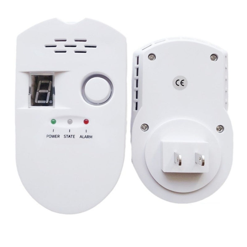 Detector De Gas Combustible Con Pantalla LCD Y Alarma 85 dB. Sensor Para Gas Natural, GLP, Propano Y Butano