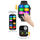 Smartwatch con llamadas y pantalla TFT 2.19” Reloj Inteligente Bluetooth. Ritmo Cardíaco y Pantalla en Español. Color Negro