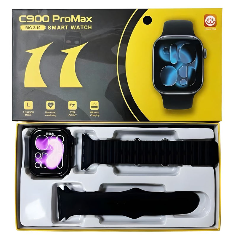 Smartwatch con llamadas y pantalla TFT 2.19” Reloj Inteligente Bluetooth. Ritmo Cardíaco y Pantalla en Español. Color Negro