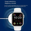 Smartwatch con llamadas y pantalla TFT 2.19” Reloj Inteligente Bluetooth. Ritmo Cardíaco y Pantalla en Español. Color Blanco
