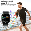 Smartwatch con Llamadas con Pantalla HD 2.19”  Bluetooth, Salud Avanzada y Deportes . Color Negro