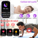 Smartwatch con Llamadas con Pantalla HD 2.19”  Bluetooth, Salud Avanzada y Deportes . Color Negro