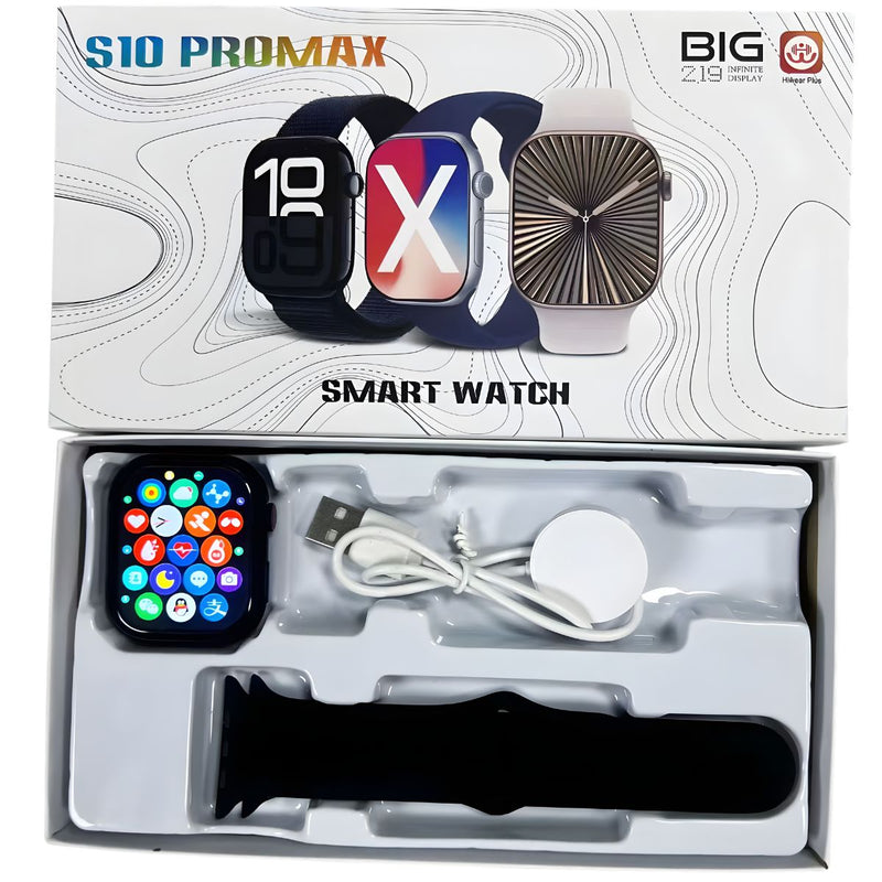 Smartwatch con Llamadas con Pantalla HD 2.19”  Bluetooth, Salud Avanzada y Deportes . Color Negro
