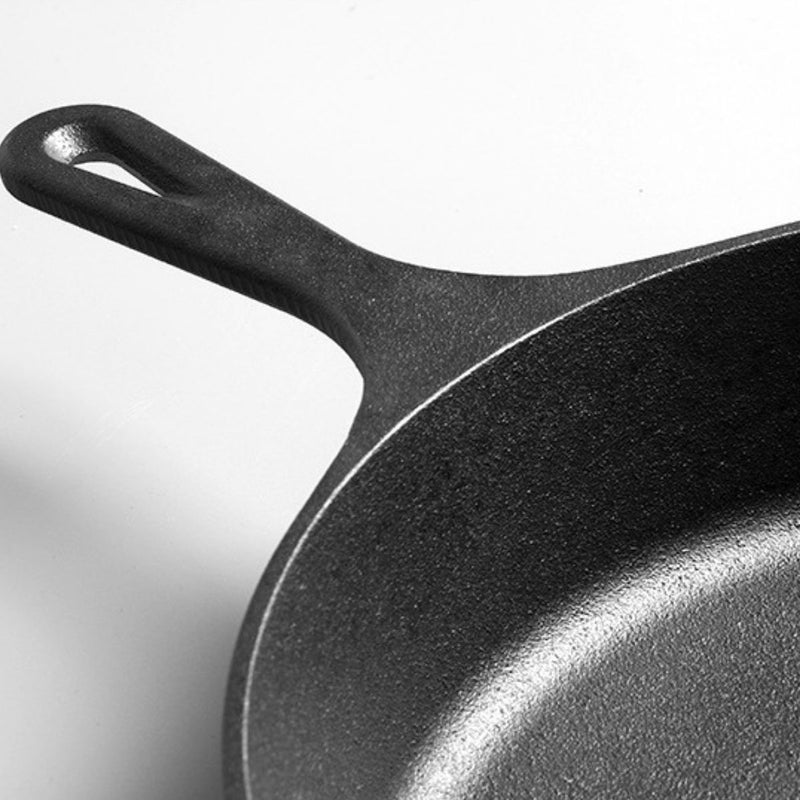 Sartén De Hierro Fundido 10.2"(26 cm) Con Mango Largo. Paila Para Cocinar.