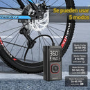 Inflador de Aire Portátil 4-145 PSI Inalámbrica con Luz LED. 5 modos. Inflador De Llantas Digital Portátil.