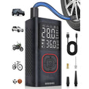 Inflador de Aire Portátil 4-145 PSI Inalámbrica con Luz LED. 5 modos. Inflador De Llantas Digital Portátil.