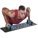 Tabla de Flexiones puh ups Inteligente con Pantalla LCD y Conteo Digital con Empuñaduras Antideslizantes. Tabla Plegable de Entrenamiento  (87x20 cm) Color Negro