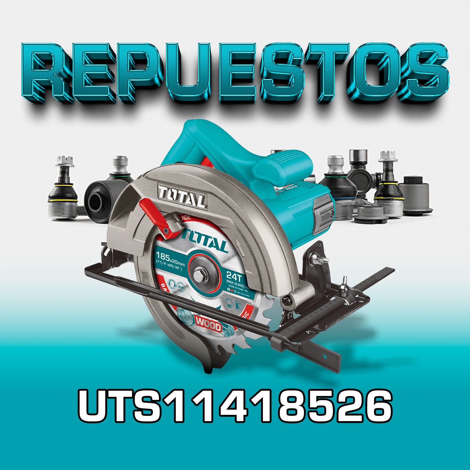 Repuestos Sierra Circular Potencia 1400 W   Codigo  UTS11418526