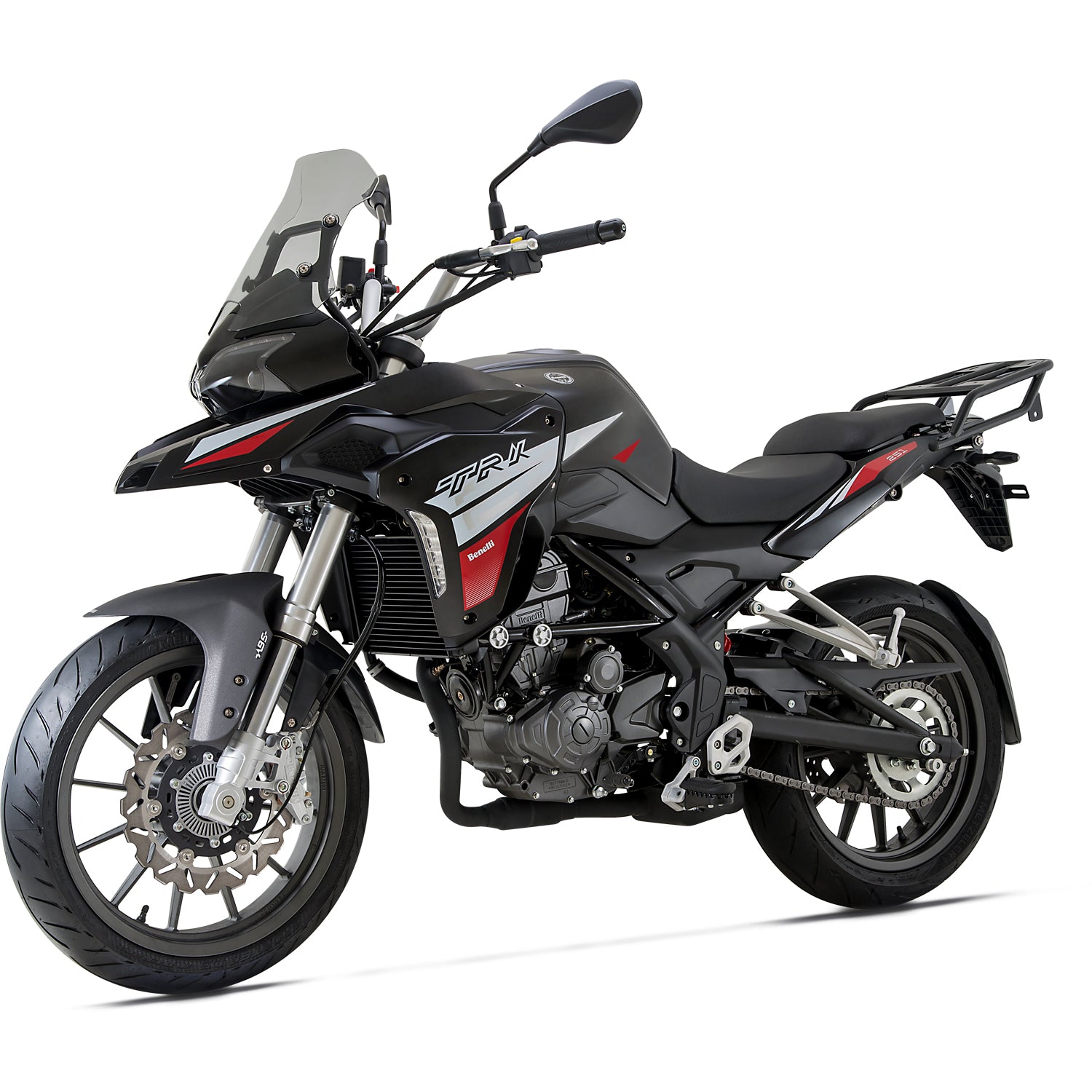 Benelli TRK251 250cc Color NEGRO Motor monocilindro enfriado por liquido Inyec Elect 4val DOHC 19kW