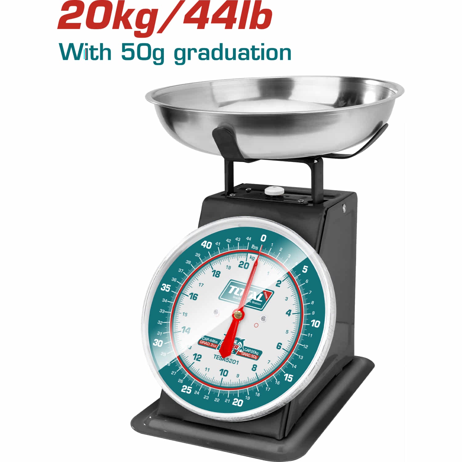 Báscula De Resorte Para Pesar 20Kg Graduación 50G Pantalla: Placa De D