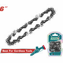 Cadena de repuesto para Motosierra de 6" compatible con TGSLI2068 TGSLI20685 TGSLI2. Sierra de Cadena. 20v