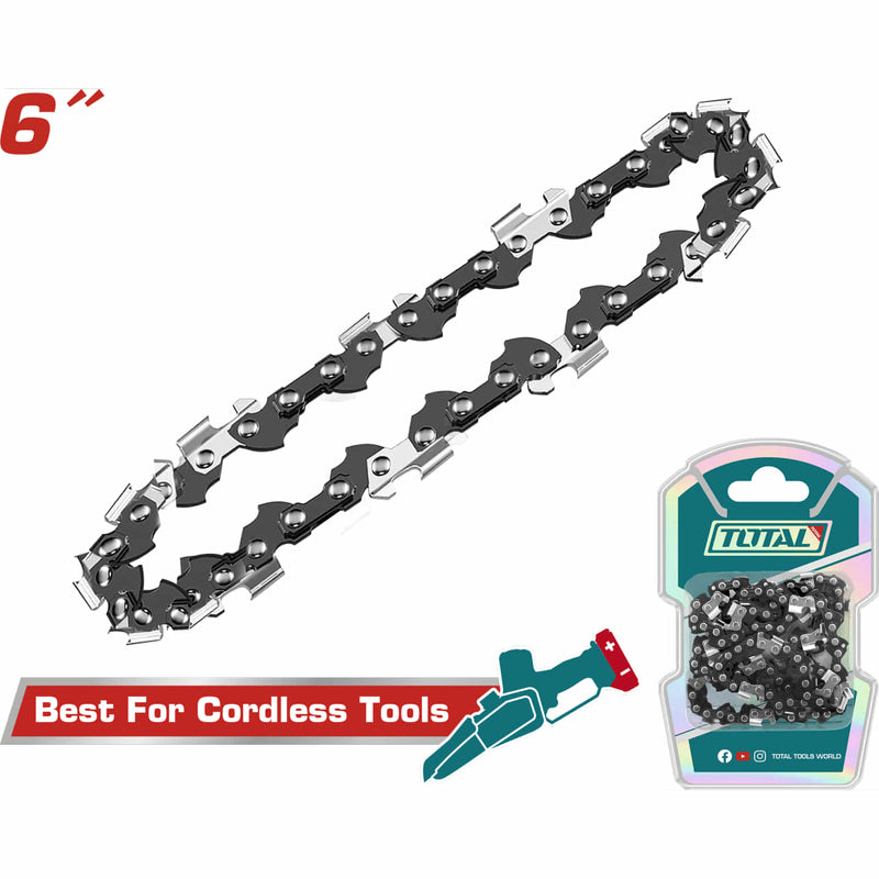 Cadena de repuesto para Motosierra de 6" compatible con TGSLI2068 TGSLI20685 TGSLI2. Sierra de Cadena. 20v