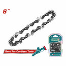 Cadena de repuesto para Motosierra de 6" compatible con TGSLI2068 TGSLI20685 TGSLI2. Sierra de Cadena. 20v