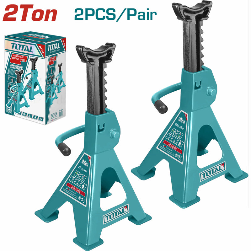 Gatos de Soporte 2 Ton. Alt. Min: 250mm. Alt. Max: 380mm. Se Vende en Par. Jack Stand