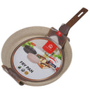 Sartén Antiadherente de Granito 28cm Mango Madera. Aluminio Resistente y Ecológico