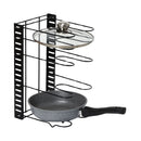 Estante organizador vertical. Ideal para ollas y sartenes. Estantería ajustable de 5 niveles. Para cocina Repisa de Almacenamiento.