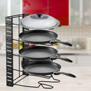 Estante organizador vertical. Ideal para ollas y sartenes. Estantería ajustable de 5 niveles. Para cocina Repisa de Almacenamiento.