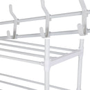 Zapatera Organizador de zapatos, sombreros y accesorios multifuncional 60x26x165 cm de hierro . Perchero Zapatero Estante.