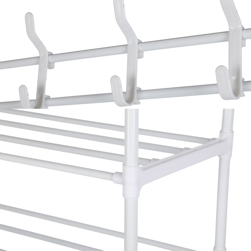 Zapatera Organizador de zapatos, sombreros y accesorios multifuncional 60x26x165 cm de hierro . Perchero Zapatero Estante.