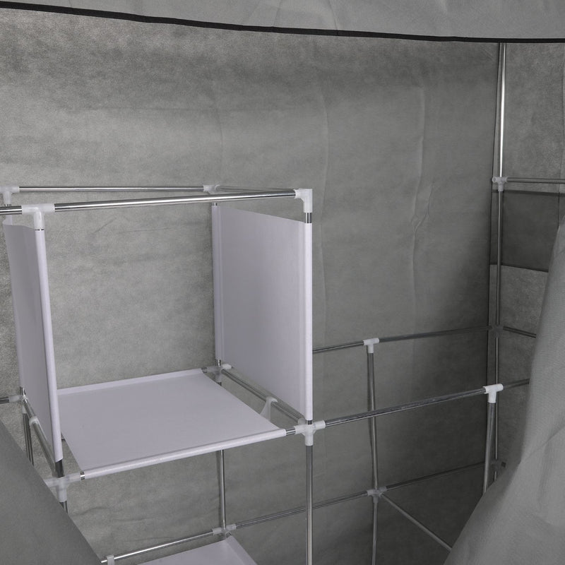 Closet Armario multifuncional 170x45x170cm tela no tejida diseño cerrado y  resistente con tubos de acero.