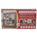 Closet Armario multifuncional 170x45x170cm tela no tejida diseño cerrado y  resistente con tubos de acero.