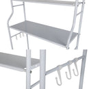 Estante Organizador para Lavadora de 3 Niveles Metálico Color Blanco 65x26x152cm. Rack para Lavandería