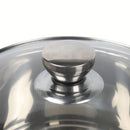 Ollas de Acero Inoxidable Antiadherente para cocinar y calentar. Tamaños16-18-20 cm para Inducción y Estufa de Gas.100% Libre de Teflón. Set de 3 ollas. Cacerolas.