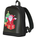 Mochila LED Negra con Pantalla Digital y Power Bank Integrado Tamaño 32X26X10cm. Conectividad Bluetooth y APP para cambiar imágenes y videos. Backpack Morral