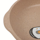 Ollas Antiadherentes 9 Piezas con Revestimiento de Granito, Aluminio Forjado, Color Beige.  Eco-Friendly. Set de 9 piezas. Batería de Cocina. Libre de teflon