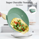 Ollas de Cerámica en Acabado Jade de Aluminio Fundido con Revestimiento Antiadherente Cerámico Eco-Friendly. Ideal para cocinas de Inducción. Batería de cocina.