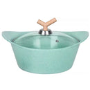 Ollas de Cerámica en Acabado Jade de Aluminio Fundido con Revestimiento Antiadherente Cerámico Eco-Friendly. Ideal para cocinas de Inducción. Batería de cocina.