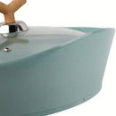 Ollas de Cerámica en Acabado Jade de Aluminio Fundido con Revestimiento Antiadherente Cerámico Eco-Friendly. Ideal para cocinas de Inducción. Batería de cocina.