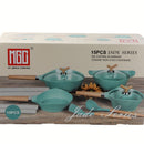 Ollas de Cerámica en Acabado Jade de Aluminio Fundido con Revestimiento Antiadherente Cerámico Eco-Friendly. Ideal para cocinas de Inducción. Batería de cocina.