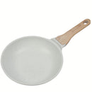 Sartén ceramico Antiadherente 20cm Color Verde con Mango Imitación Madera. Aluminio Forjado Eco Friendly 100% libre de teflon