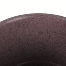 Olla Sopera 24cm Antiadherente ceramica con Tapa Color Marrón Rojizo Eco Friendly, Aluminio Forjado 100% libre de teflon