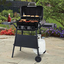 Parrillera BBQ a Gas con 3 Quemadores y Estantes Laterales. Encendido Rápido Acero inoxidable. Medidas: 71x46x43cm