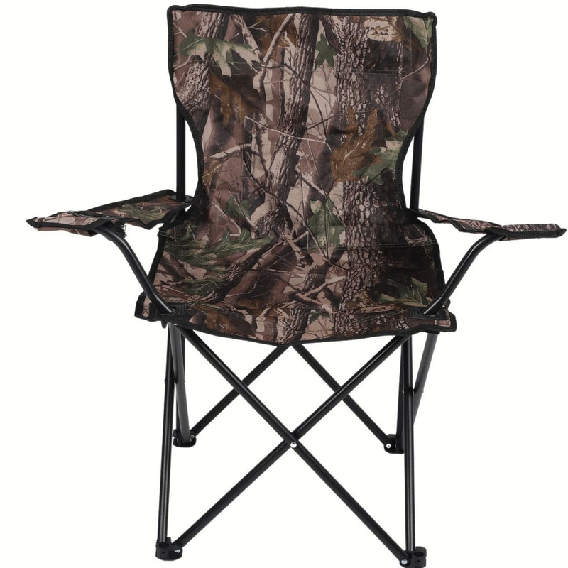 Silla playera plegable portátil diseño camuflaje 50x50x80cm 130kg Tela Oxford Tubos de Acero. Ideal para camping pesca o playa. Portavasos incluido.