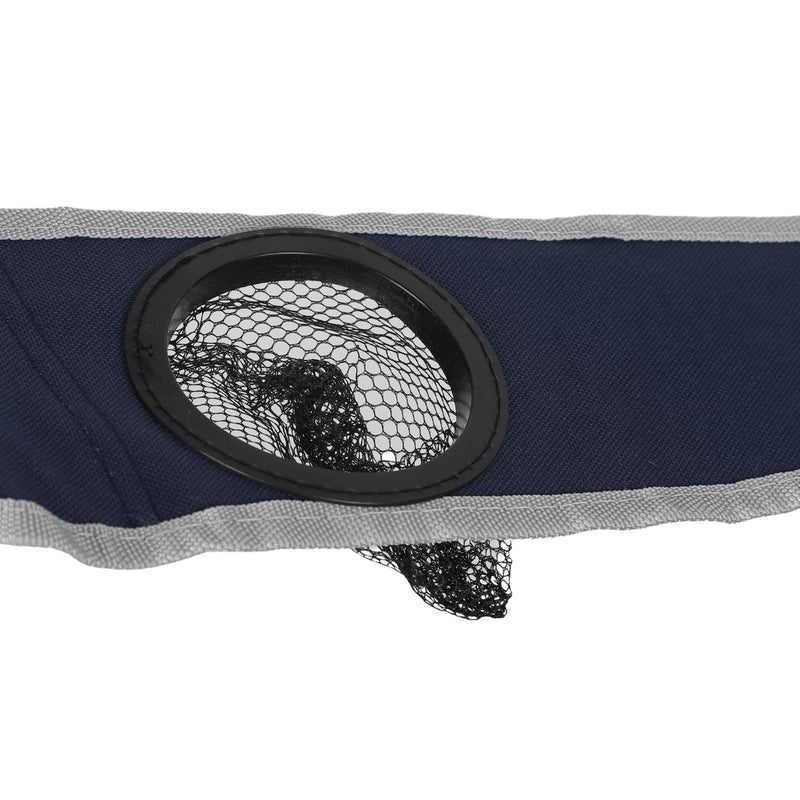 Silla playera Plegable Portátil color Azul 55x55x92cm 130Kg Tela Oxford con tubo de acero,espaldar y portavaso.  Ideal para Camping Playa Jardín y Pesca.