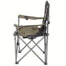 Silla Plegable Verde con Bolsillos, Portavasos y Acolchado Reforzada y Ergonómica 105x60x60cm Ideal para playa, camping, excursión, picnic.