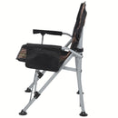 Silla Plegable Reforzada Camuflaje con Portaobjetos y Respaldo Acolchado Tela Oxford Ergonómica 60x55x92cm