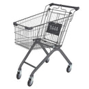 Carrito de Supermercado Metálico 70x45x88cm con Ruedas Giratorias.  Estructura de Hierro Resistente. Carretilla de Compras Mercado